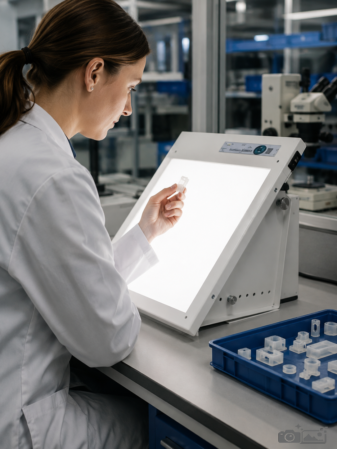 VisioCheck Hinterleuchtung mit Normlicht und Einrichterhelligkeit