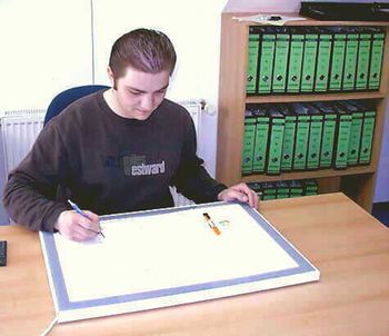 flaches Leuchtpult von 1998 vom Hersteller planistar